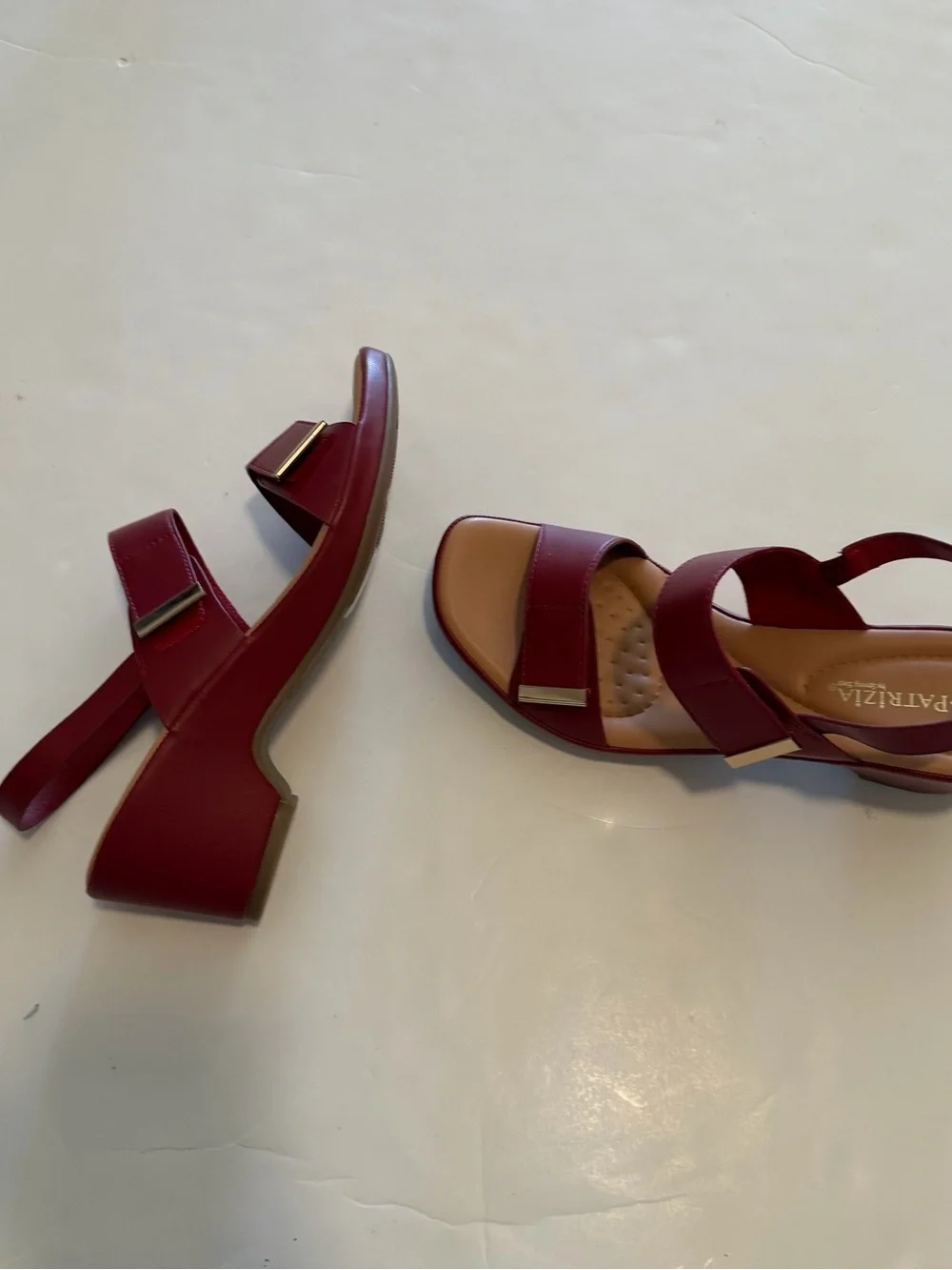 Patrizia Women's Burgundy Slingback Sandals